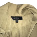 Theory  Silk Tie Scarf Sleeveless Olive Green Blouse SMALL Photo 4
