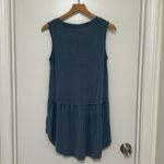 MOTE | Luna Peplum Blouse Blue Photo 2