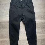 Nili Lotan Avery Lace Up Drop Crotch Cropped Black Pants Size 6 NL 2609988 Photo 2