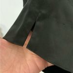 Italian Vintage Oppio black satin stretchy slit sides pants IT 44, US 10 Photo 2
