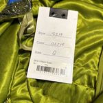 Mac Duggal  Bead Sequin embellished A-Line Gown in olive Green size 8 style 5219 Photo 11