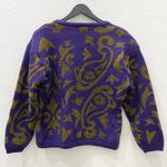 Vintage Purple/Gold Swirl Paisley Abstract One Photo 6