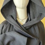 American Vintage Vintage Gaston Jaunet Paris Black Wool Hooded Pullover Dress‎ 38 US 8 France 80s Photo 9