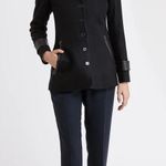 Katherine Hooker Hendre Jacket Black Merino Cashmere Blend Size 2 Photo 0