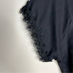 Peixoto Womens Size S Black Lace‎ Trim V Photo 2