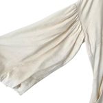 Veronica Beard  Samy Linen Cream Ivory Shirt Dress size 4 NO BELT Puff sleeves Photo 3