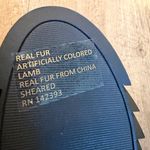 Eileen Fisher  Kenille Black suede Genuine Shearling Trim Wedge Bootie size 7.5 Photo 5