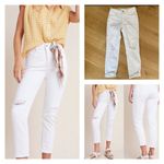 Pilcro and the Letterpress Anthropologie - Pilcro High Rise Slim Jeans White Photo 1