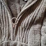 Pink Rose  Olive Green Cowl Neck Sweater Photo 2