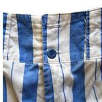 Fritzi Very High Waist Striped Blue & White Cropped Vintage Women’s Pants size 8 Photo 3