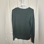 Athleta  Green Crewneck Sweatshirt XS‎ Long Sleeve Relaxed Fit Pullover Top Photo 2