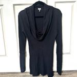 Splendid black thermal knit cowl neck long sleeve dress Photo 1