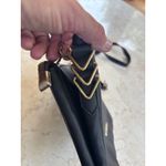 Rampage Black Faux Leather Crossbody Bag With Gold Chain Strap & Zipper Closure Photo 7