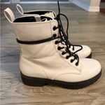 SO  Women's White Combat Boots Size 7 Photo 1