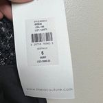 NWT Theia Black Taffeta Embroidered Mini Dress Sz. 6 Photo 2