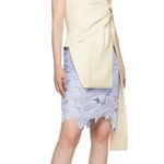 Amina Muaddi Debora 95 Lace Up Sandal In White & White Crystals 38 with box Photo 13