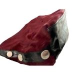 Pulicati Purse Bag Leather Calf Hair Silver Tone Studs Made in Italy READ Photo 2