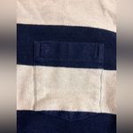 IZOD  Navy and White Striped Sweatshirt M loose fit rugby stripes M Photo 3