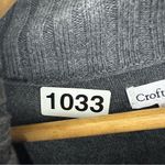 Croft & Barrow  Cowl Neck Long Sleeve Buckle Sweater Women’s Small Grey Photo 9