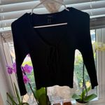 Forever 21 Front Tie Cropped Knitted Cardigan Photo 1