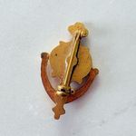 Vintage Avon Calling Employee Lapel Pin Salesperson Door Knocker Gold Tone Photo 3