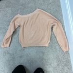Nanushka Camerin Off the Shoulder Sweater in Apricot Size XS Photo 10
