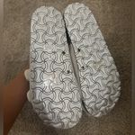 Glitter Faux Fur White Open Toe Slides Size 7 Photo 4
