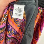 Cato Dress 14 Black Multicolor Boho Paisley Handkerchief Hem Halter Y2K Fairy Photo 5