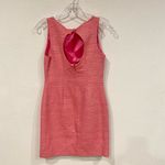 Britt Ryan  Sleeveless Tweed Pocket Bow Front Pink Dress Size 2 EUC Photo 3