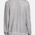 Wildfox More Than Pizza Gray V-Neck Sweatshirt Photo 1