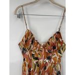 INDIKAH  Babydoll Swing Midi Dress Women Medium Orange Milkmaid Coquette Preppy Photo 6