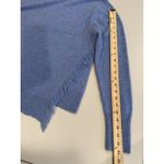 Vineyard Vines  Sweater Women XS Blue Fringe Cashmere Coastal Preppy Old Money Photo 5