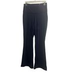 Quince ✨ Ultra-Form High-Rise Flared Navy Sz Medium Pants✨ Photo 6