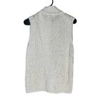 Woolrich  BIRCH Tan Zip Front Floral Pattern‎ Knit Sweater Vest Medium Photo 9