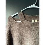 Anthropologie Moth by Size Small Cozy Cut-Out Shoulder Sweater Photo 2
