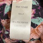 Fate Bohme Floral Button Down Ruched‎ Dress Size Large Black Photo 8