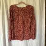 Lucky Brand  Floral Print Blouse Size Medium Photo 4
