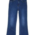 Just Black  Women's 29 Straight Crop Split Raw Hem Jean Photo 0