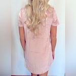 Juicy Couture 👑 Pink Velvet Fleece Bling Silver Rhinestone Logo Sleep Shirt Y2K Photo 3