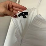 Lulus White  Dress Midi Strapless Bridal Photo 5