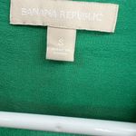 Banana Republic  green 100% silk popover blouse pintuck S casual holiday office Photo 5