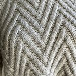 Cozy Chevron Knit Mock Neck Sweater Pullover Photo 6