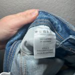 Eunina Jeans Kadence Mid Rise Cuffed Distressed Denim Shorts Women's XS Blue Photo 5