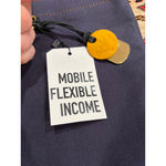 NWT R. Riveter Canvas Tote Bag Leather Straps USA Military Spouse Made Brown Photo 3