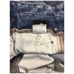 EXPRESS Midi Super High Rise Pleated Stonewash Y2K 90s Denim Shorts Mom Blue 12R Photo 8
