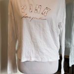 PINK - Victoria's Secret VS PINK Small White Long Sleeve Shirt Photo 0