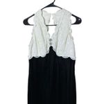 Vintage Scott McClintock Black White Lace Velvet‎ Formal Dress Size 10 Photo 1