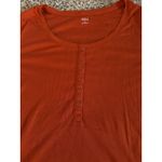 a.n.a  Women's Burnt Orange Ripped Long Sleeve Tee Size Medium Photo 2
