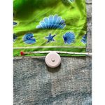 Bright Green Blue Seashell Ocean Semi Sheer Scarf Photo 3