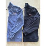 Vineyard Vines ‎ Sweater Womens Medium Blue Quarter Zip Set Preppy Cozy Nautical Photo 2